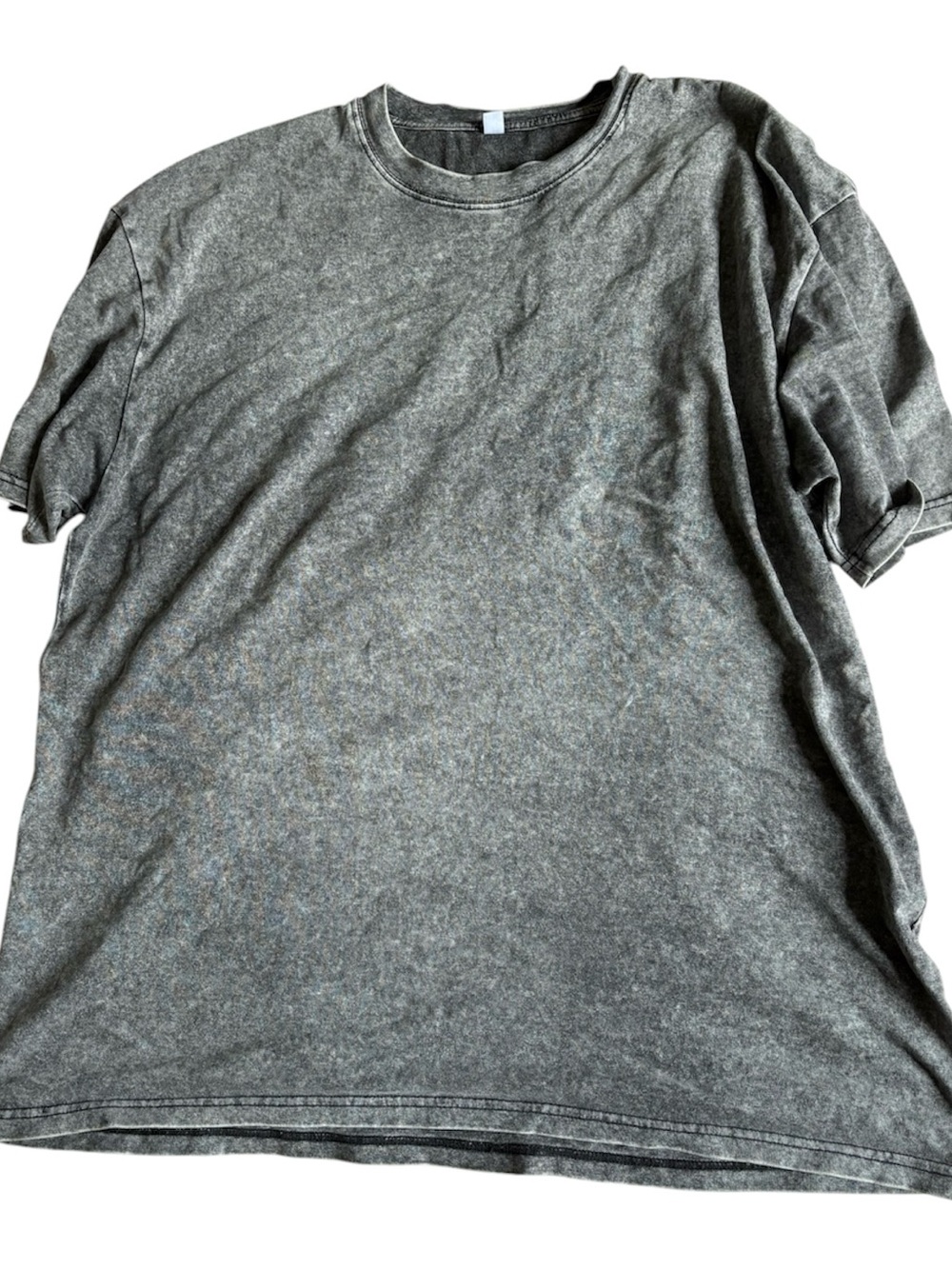 Men's Washed Gray Crewneck T-Shirt